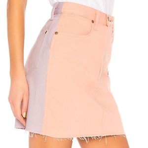 NWT Rag & Bone Two Tone Pastel Jean Skirt